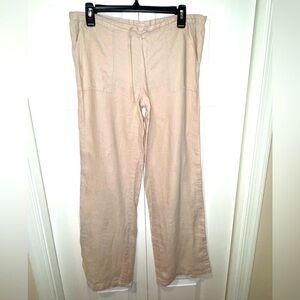 London Jean womens pants linen flowy beach cottage romantic light weight Sz. XS
